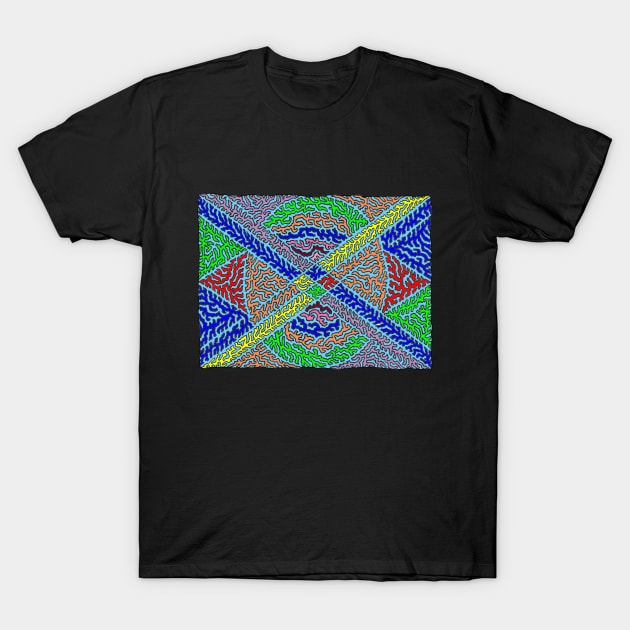 Compass Abstract T-Shirt by NightserFineArts